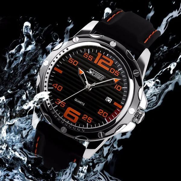Мужские наручные часы Skmei Robby Steel 0992S Черные L0992231 фото