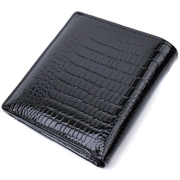Жіночий фактурний гаманець із натуральної шкіри ST Leather 22706 Чорний b22706 фото