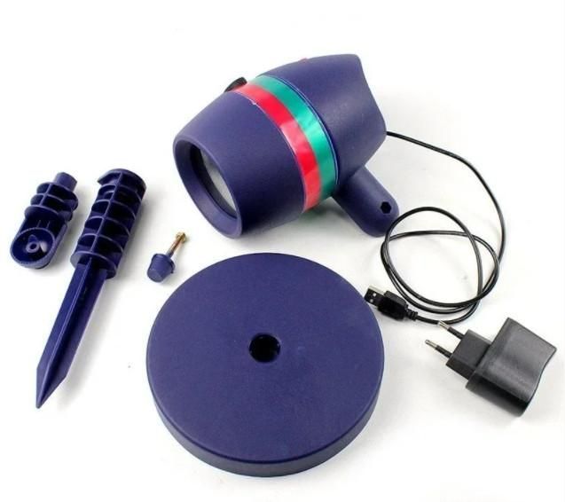 Лазерный проектор Star Shower Motion Laser Light (для дома и улицы) Blue L800378 фото