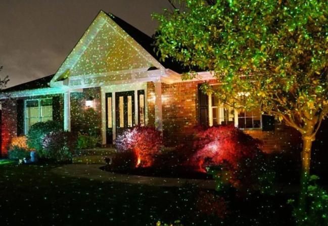 Лазерный проектор Star Shower Motion Laser Light (для дома и улицы) Blue L800378 фото