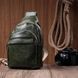 Сумка з однією лямкою через плече з гладкої екошкіри Vintage 22771 Зелена b22771 фото 10