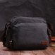 Вместительная мужская сумка мессенджер из плотного текстиля Vintage 22204 Черный b22204 фото 8