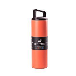 Термос з ручкою Bottle Sport 500 мл з металевою колбою 24 см помаранчевий LU-HPGM5009O фото