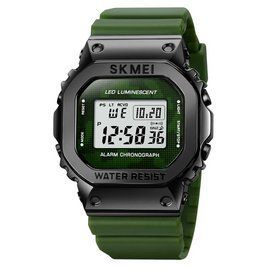 Мужские наручные спортивные часы Skmei 1851 Зеленые L900723 фото
