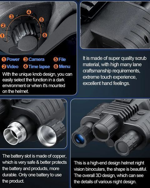 Прибор ночного видения NV-880 8x16MP 1080P HD WiFi 850nm (до 600м в темноте) + крепление FMA L4G2 (пластик) L703215 фото