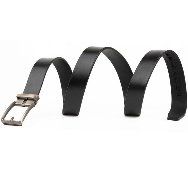 Ремінь чоловічий зі стильною пряжкою автомат Vintage 20268 Чорний b20268 фото