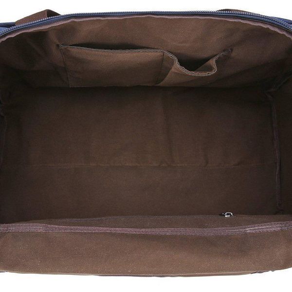 Дорожня сумка текстильна Vintage 20075 Синя 46х30х21 см b20075 фото
