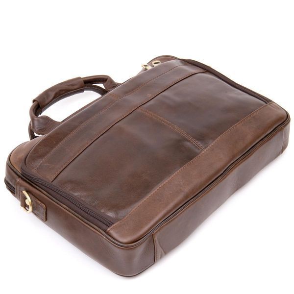 Кожаная сумка для ноутбука Vintage 30,5х40х5,5 см Коричневая b20391 фото