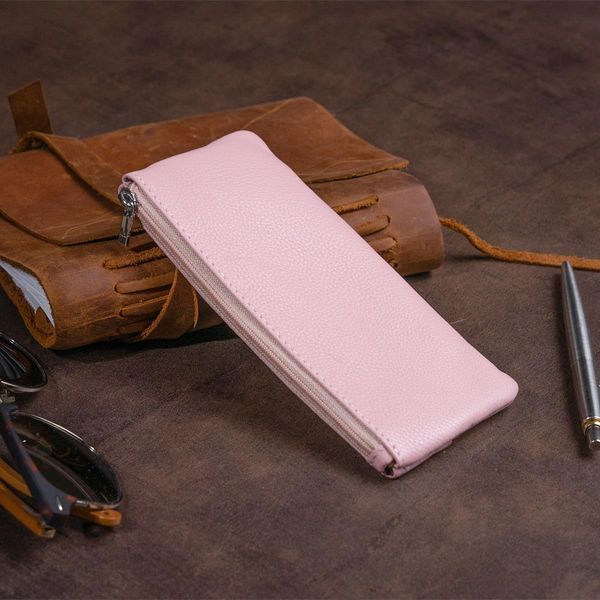 Ключница-кошелек с кармашком женская ST Leather 19353 Розовая b19353 фото