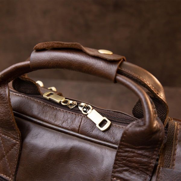 Кожаная сумка для ноутбука Vintage 30,5х40х5,5 см Коричневая b20391 фото