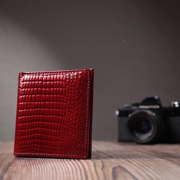 Фактурний жіночий гаманець із натуральної шкіри ST Leather 22705 Червоний b22705 фото