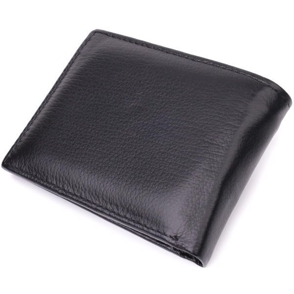 Чоловічий гаманець-затиск з натуральної шкіри ST Leather 22460 Чорний b22460 фото