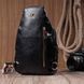 Сумка с одной лямкой через плечо из гладкой экокожи Vintage 22770 Черная b22770 фото 11