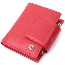 Женский кошелек вертикального формату из натуральной кожи ST Leather 22704 Красный b22704 фото