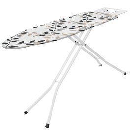 Доска для глажки Casa Si Superstandard Basic 120x38 White/Black Leaves DDAS302410 фото