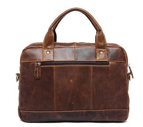Кожаная сумка для ноутбука Vintage 14867 Коричневая 36х26х6,5 см b14867 фото
