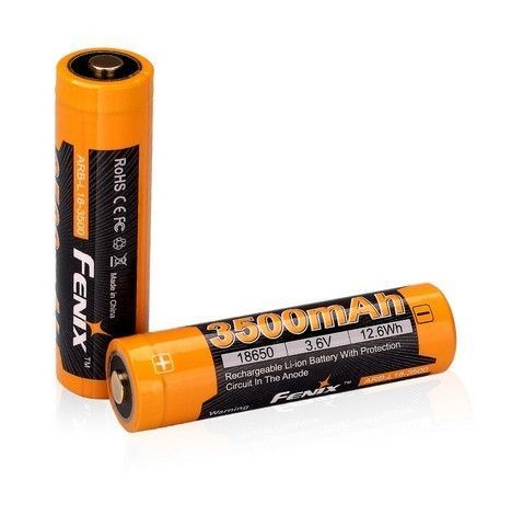 Аккумулятор 18650 Fenix 3500mAh Li-Ion (Черно-желтый) L712733 фото