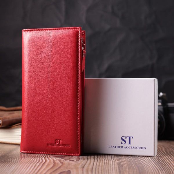 Яркий кошелек-клатч для женщин из натуральной кожи ST Leather 22533 Красный b22533 фото