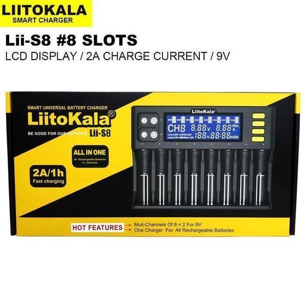 Заряднoe устройство Liitokala Lii-S8 (на 8 каналов) с блоком питания и автомобильным адаптером L8008212 фото