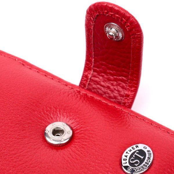 Жіноче портмоне з блоком для карт з натуральної шкіри ST Leather 19471 Червоний b19471 фото