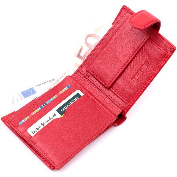 Жіноче портмоне з блоком для карт з натуральної шкіри ST Leather 19471 Червоний b19471 фото