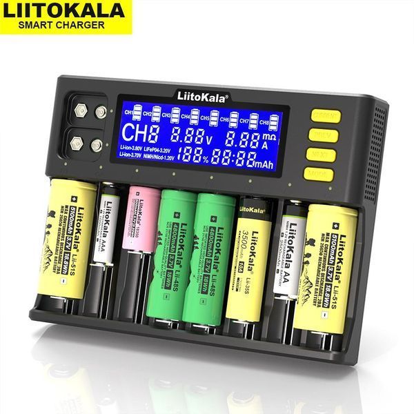 Заряднoe устройство Liitokala Lii-S8 (на 8 каналов) с блоком питания и автомобильным адаптером L8008212 фото