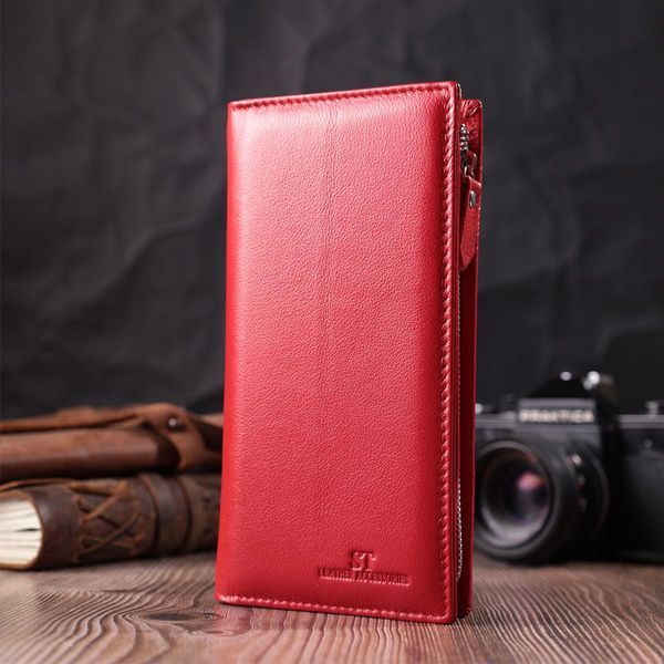 Яркий кошелек-клатч для женщин из натуральной кожи ST Leather 22533 Красный b22533 фото