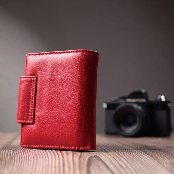 Жіночий гаманець вертикального формату із натуральної шкіри ST Leather 22704 Червоний b22704 фото