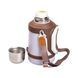 Термос туристичний Vacuum Cup 1.5 літра з ремінцем і складною ручкою коричневий HP-14-21V фото 5