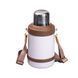 Термос туристичний Vacuum Cup 1.5 літра з ремінцем і складною ручкою коричневий HP-14-21V фото 2