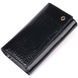 Лаковый женский кошелек с визитницей ST Leather 19403 Черный b19403 фото 1