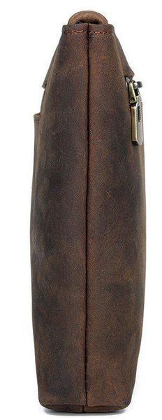 Красивая барсетка мужская в коже Crazy horse Vintage 14954 Коричневая b14954 фото