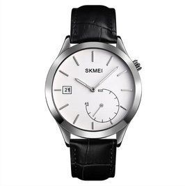 Чоловічий кварцовий годинник Skmei 1581 Prestige чорний з сріблястим L15899 фото