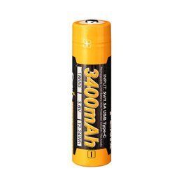 Акумулятор 18650 Fenix ​​3400mAh 3.6V Li-ion із Type-C зарядкою (Чорно-жовтий) L712732 фото