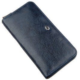 Вертикальный женский кошелек-клатч ST Leather 18864 Синий b18864 фото