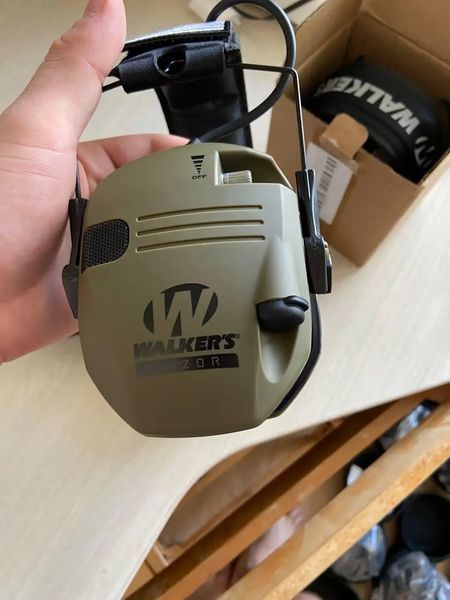 Активні навушники Walkers Razor з чохлом та кріпленнями OPS Core Чебурашки Оливковий L9005870 фото