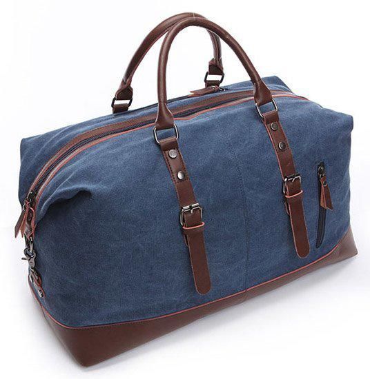 Дорожная текстильная сумка Vintage 20083 большая 54х33х24 Синяя b20083 фото