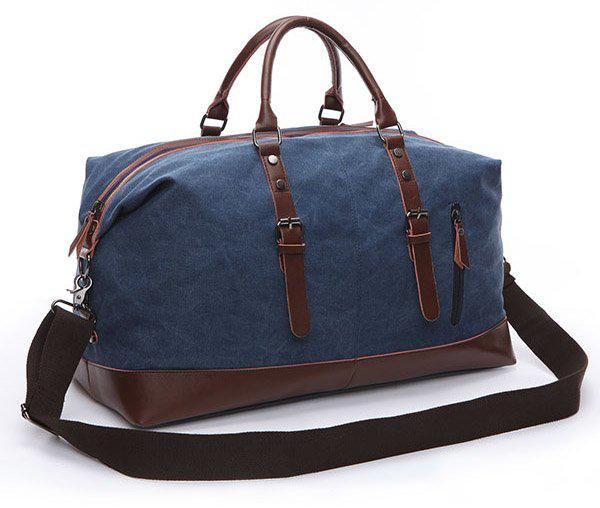 Дорожная текстильная сумка Vintage 20083 большая 54х33х24 Синяя b20083 фото