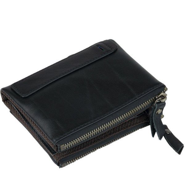 Кошелек унисекс из натуральной кожи Vintage 14941 Черный b14941 фото