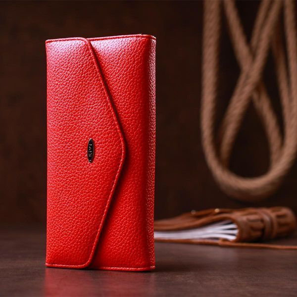 Кошелек женский из экокожи флотар KIVI 19063 Ярко-красный b19063 фото