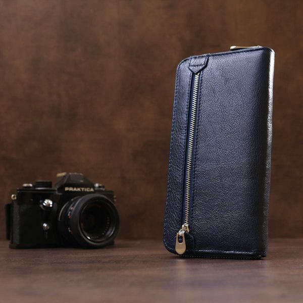 Вертикальный женский кошелек-клатч ST Leather 18864 Синий b18864 фото