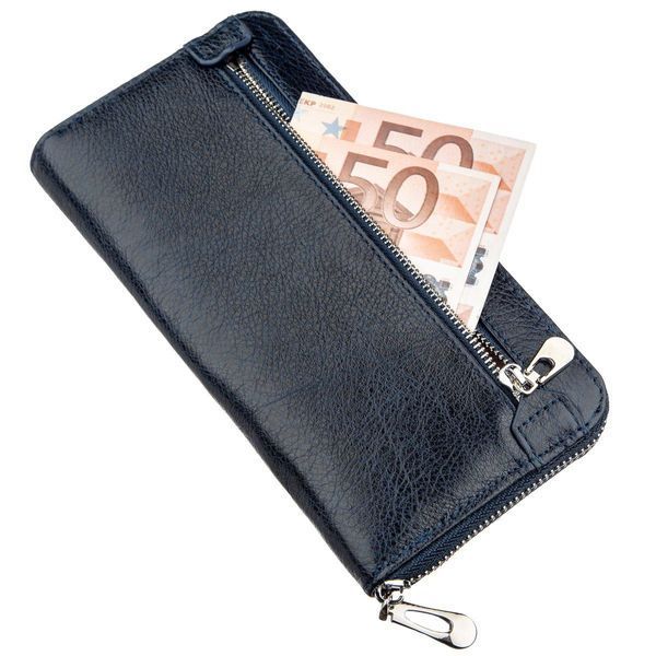 Вертикальный женский кошелек-клатч ST Leather 18864 Синий b18864 фото