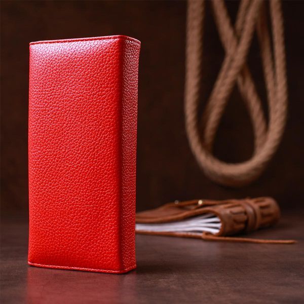 Кошелек женский из экокожи флотар KIVI 19063 Ярко-красный b19063 фото