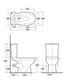 Унитаз RAK Ceramics Karla (унитаз бачок крышка) P-trap Geberit (RAK0012) Белый L900154 фото 3