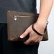 Красивая барсетка мужская в коже Crazy horse Vintage 14954 Коричневая b14954 фото 3