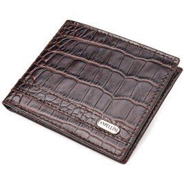Зажим для купюр из натуральной фактурной кожи CANPELLINI 21519 Коричневый b21519 фото