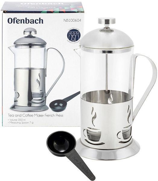 Френч-пресс Ofenbach Tea Time 350 мл с мерной ложкой NB-100604 фото