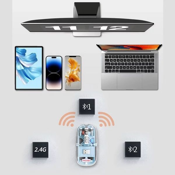 Беспроводная мышь FMouse M133 2.4 ГГц RGB (аккумуляторная) L900285 фото