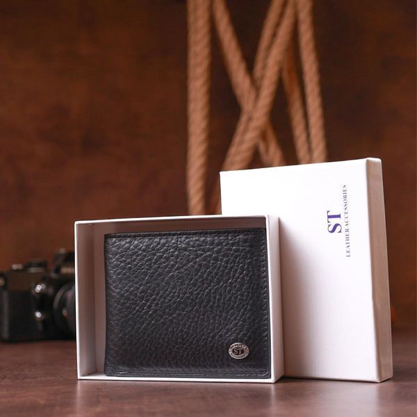 Мужской кошелек ST Leather 18319 кожаный Черный b18319 фото