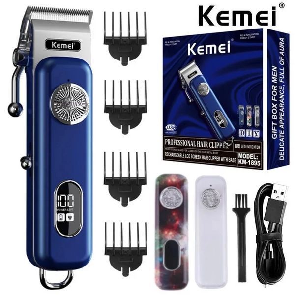 Машинка для стрижки волос Kemei Km-1895 для барберов L707991 фото